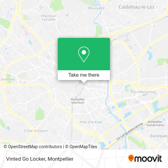 Vinted Go Locker map