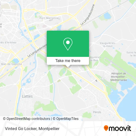 Vinted Go Locker map