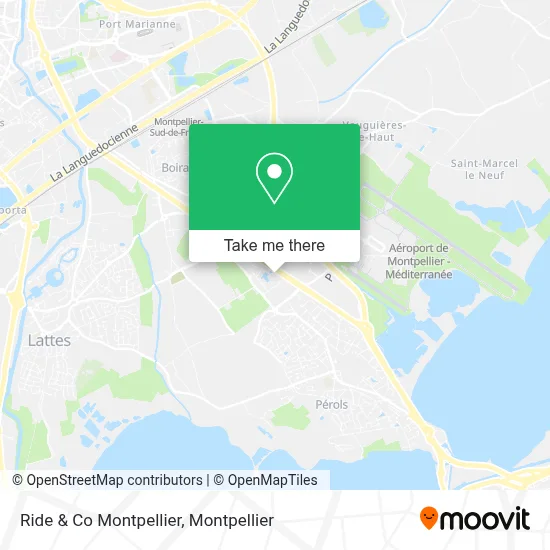 Ride & Co Montpellier map