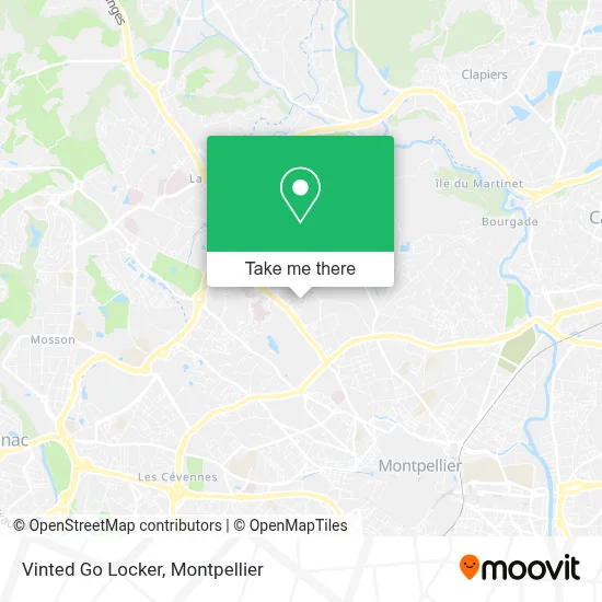 Vinted Go Locker map