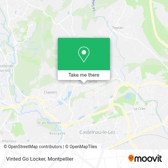 Vinted Go Locker map