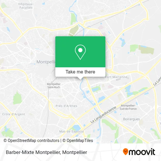 Barber-Mixte Montpellier map