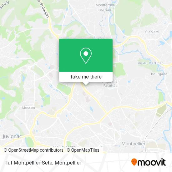 Iut Montpellier-Sete map