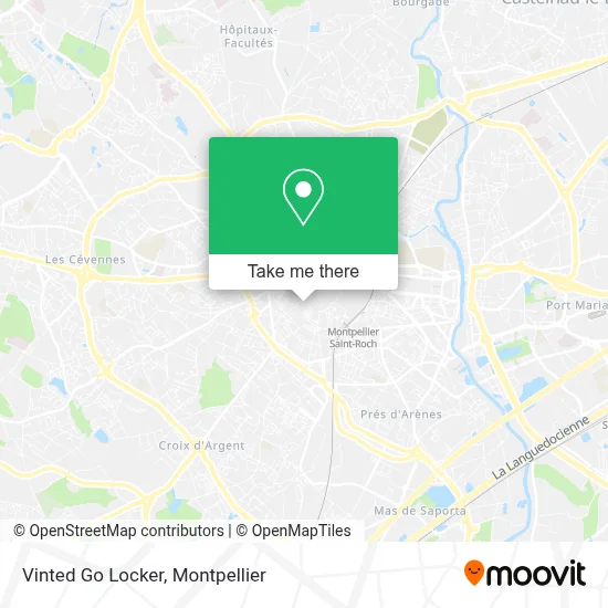 Vinted Go Locker map