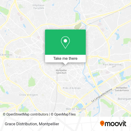 Grace Distribution map