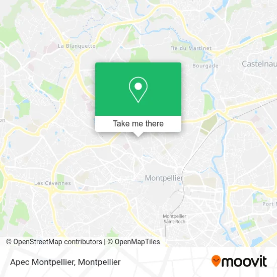 Apec Montpellier map