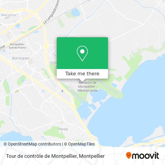 Tour de contrôle de Montpellier map