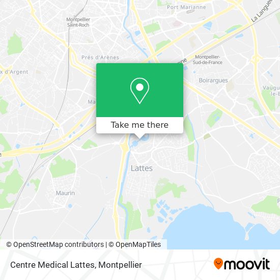 Centre Medical Lattes map