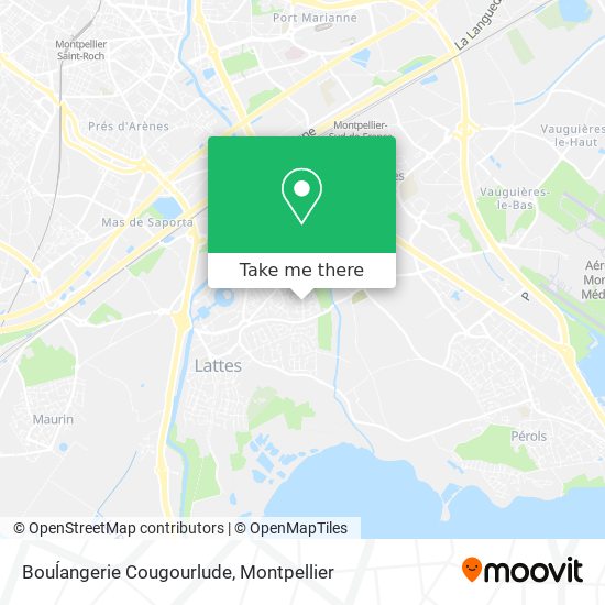Bouĺangerie Cougourlude map