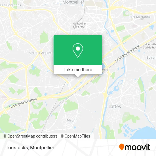 Toustocks map