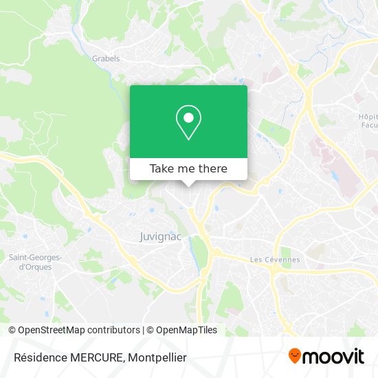 Résidence MERCURE map