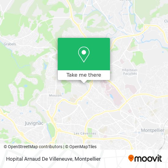 Hopital Arnaud De Villeneuve map
