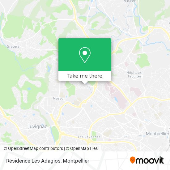Résidence Les Adagios map