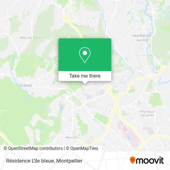 Résidence L'île bleue map