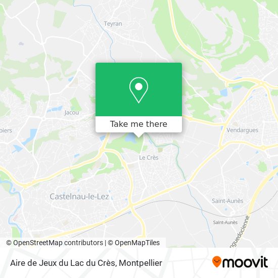Aire de Jeux du Lac du Crès map