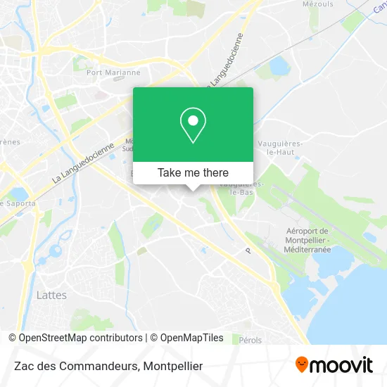 Zac des Commandeurs map