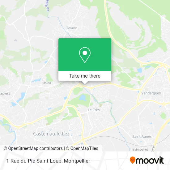 1 Rue du Pic Saint-Loup map