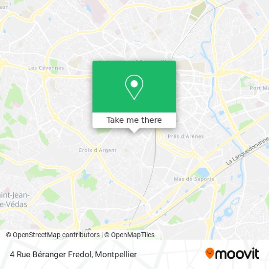 4 Rue Béranger Fredol map