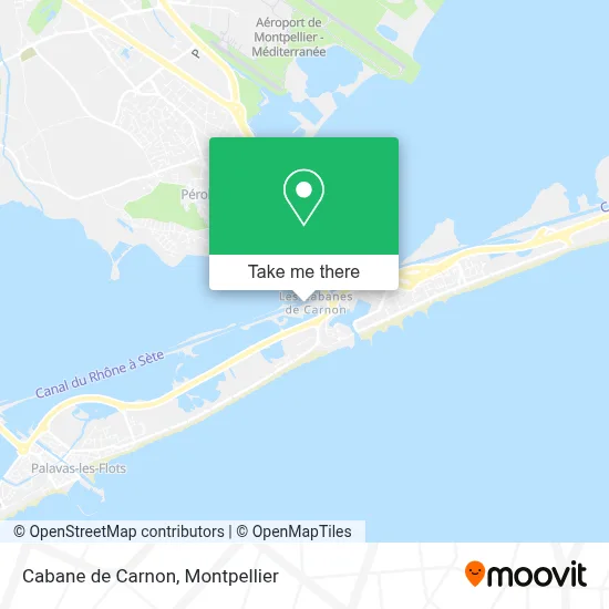 Cabane de Carnon map