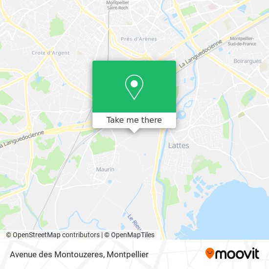 Avenue des Montouzeres map