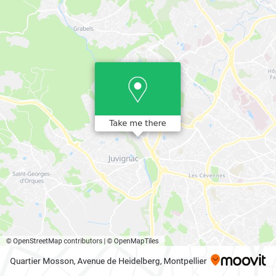 Quartier Mosson, Avenue de Heidelberg map