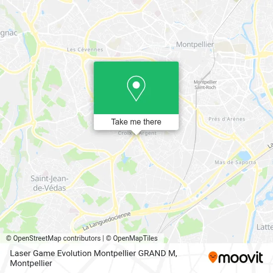 Laser Game Evolution Montpellier GRAND M map