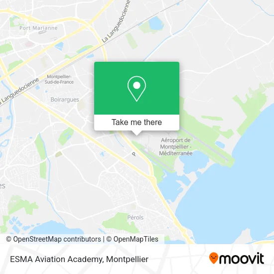 ESMA Aviation Academy map