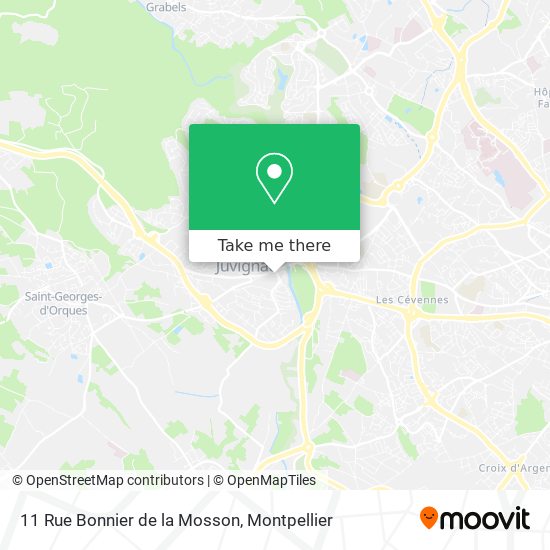 11 Rue Bonnier de la Mosson map