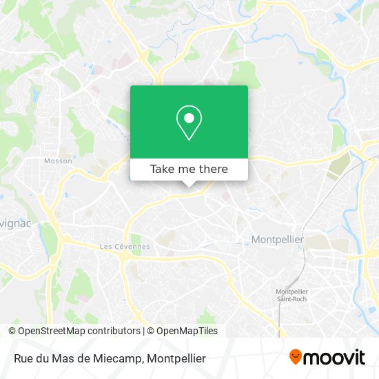 Rue du Mas de Miecamp map
