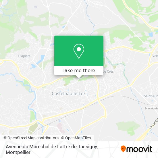 Mapa Avenue du Maréchal de Lattre de Tassigny