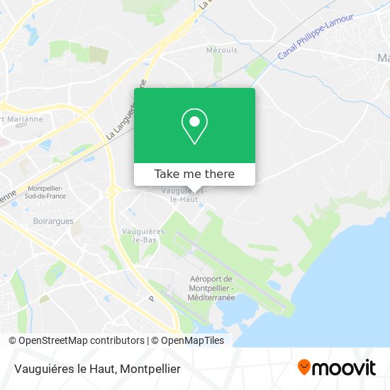 Vauguiéres le Haut map