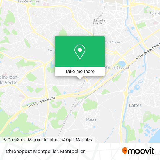 Chronopost Montpellier map
