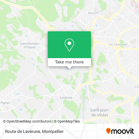 Route de Lavérune map