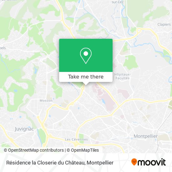 Résidence la Closerie du Château map