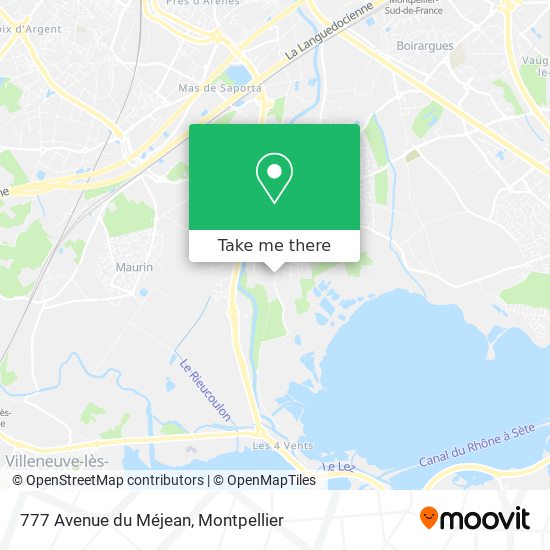 777 Avenue du Méjean map