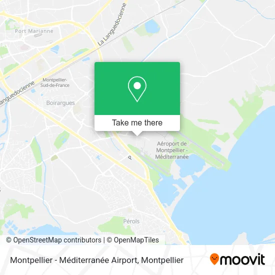 Montpellier - Méditerranée Airport map