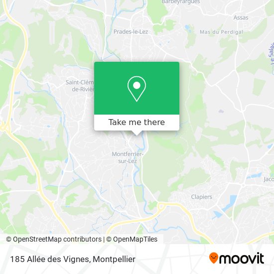 185 Allée des Vignes map