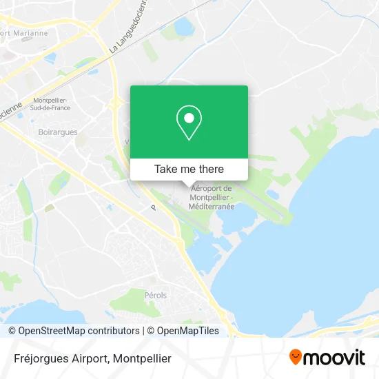 Fréjorgues Airport map