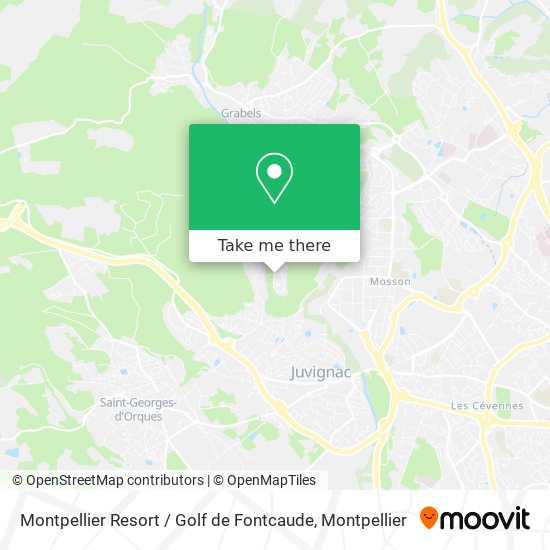 Montpellier Resort / Golf de Fontcaude map
