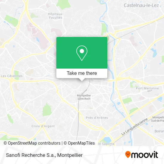 Sanofi Recherche S.a. map
