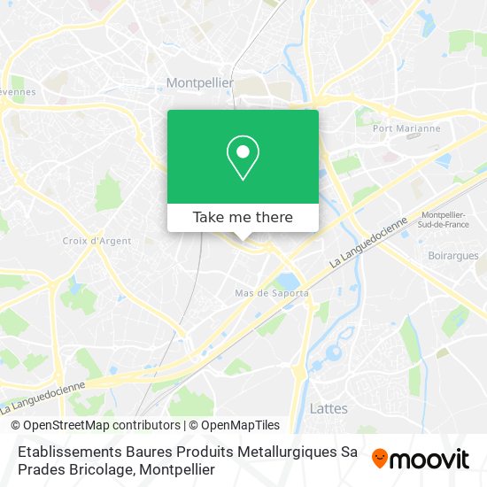 Etablissements Baures Produits Metallurgiques Sa Prades Bricolage map