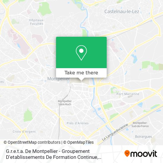 G.r.e.t.a. De Montpellier - Groupement D'etablissements De Formation Continue map