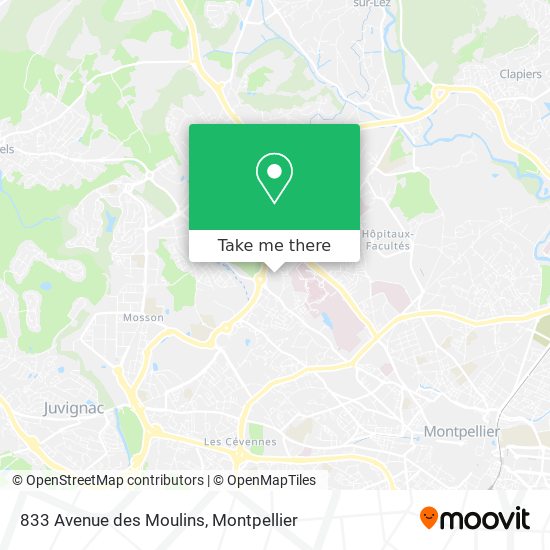 833 Avenue des Moulins map