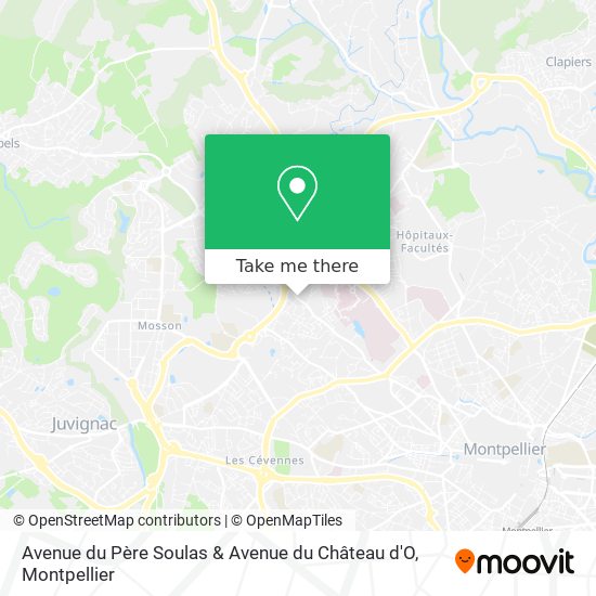 Avenue du Père Soulas & Avenue du Château d'O map