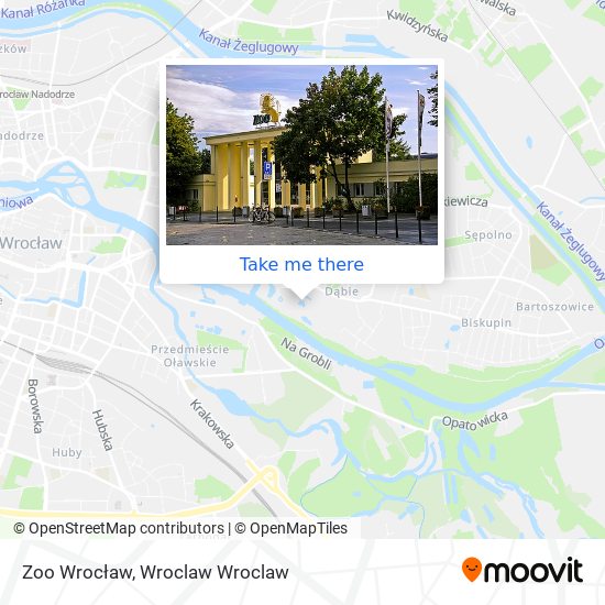 Zoo Wrocław map
