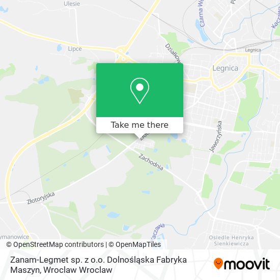Zanam-Legmet sp. z o.o. Dolnośląska Fabryka Maszyn map