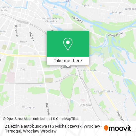 Zajezdnia autobusowa ITS Michalczewski Wrocław - Tarnogaj map