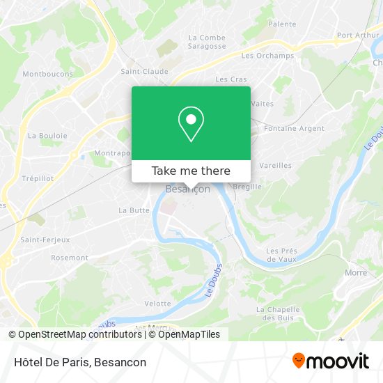 Mapa Hôtel De Paris