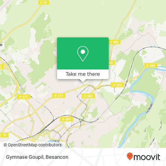 Mapa Gymnase Goupil