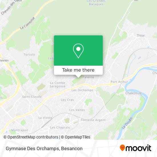 Gymnase Des Orchamps map